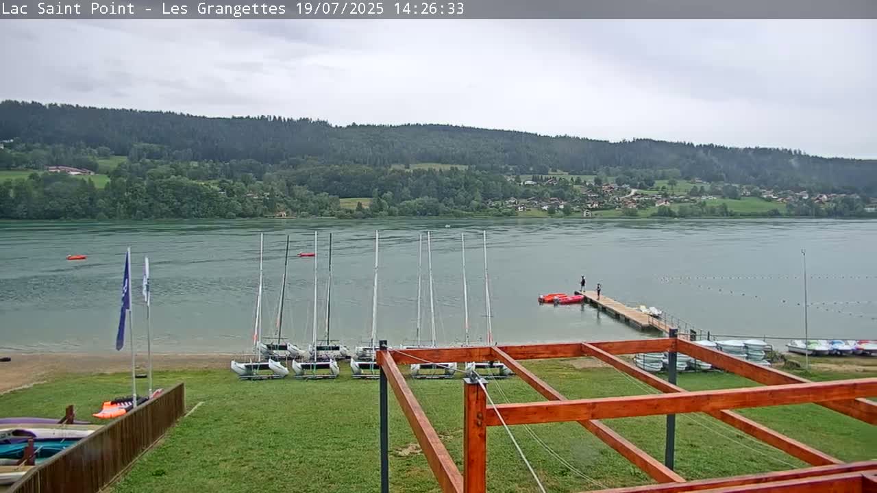 Les Grangettes, Lac de Saint Point Lake Live Cam - Pontarlier, Doubs, Bourgogne-Franche-Comté, France