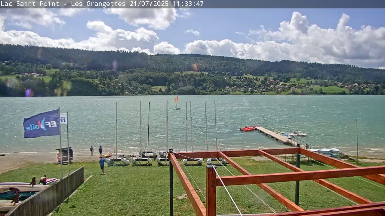 Les Grangettes, Lac de Saint Point Lake Live Cam - Pontarlier, Doubs, Bourgogne-Franche-Comté, France