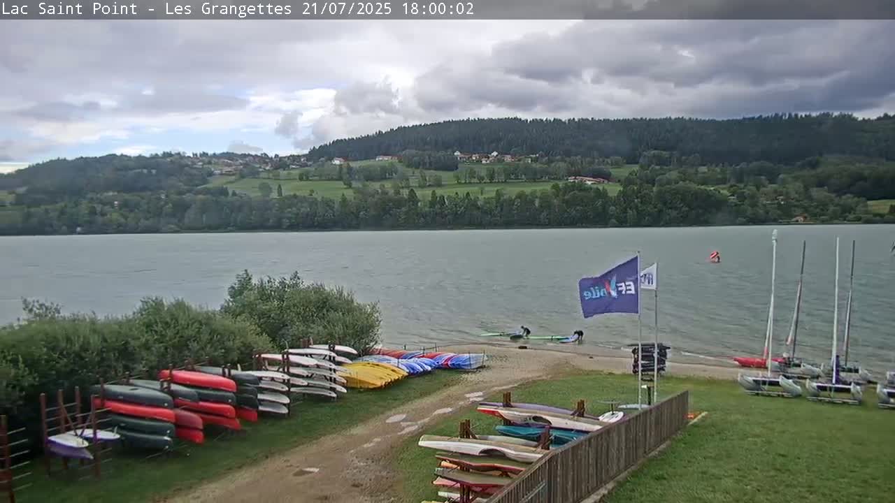 Les Grangettes, Lac de Saint Point Lake Live Cam - Pontarlier, Doubs, Bourgogne-Franche-Comté, France