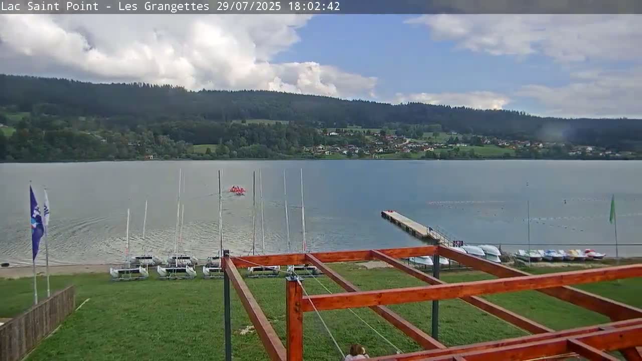 Les Grangettes, Lac de Saint Point Lake Live Cam - Pontarlier, Doubs, Bourgogne-Franche-Comté, France