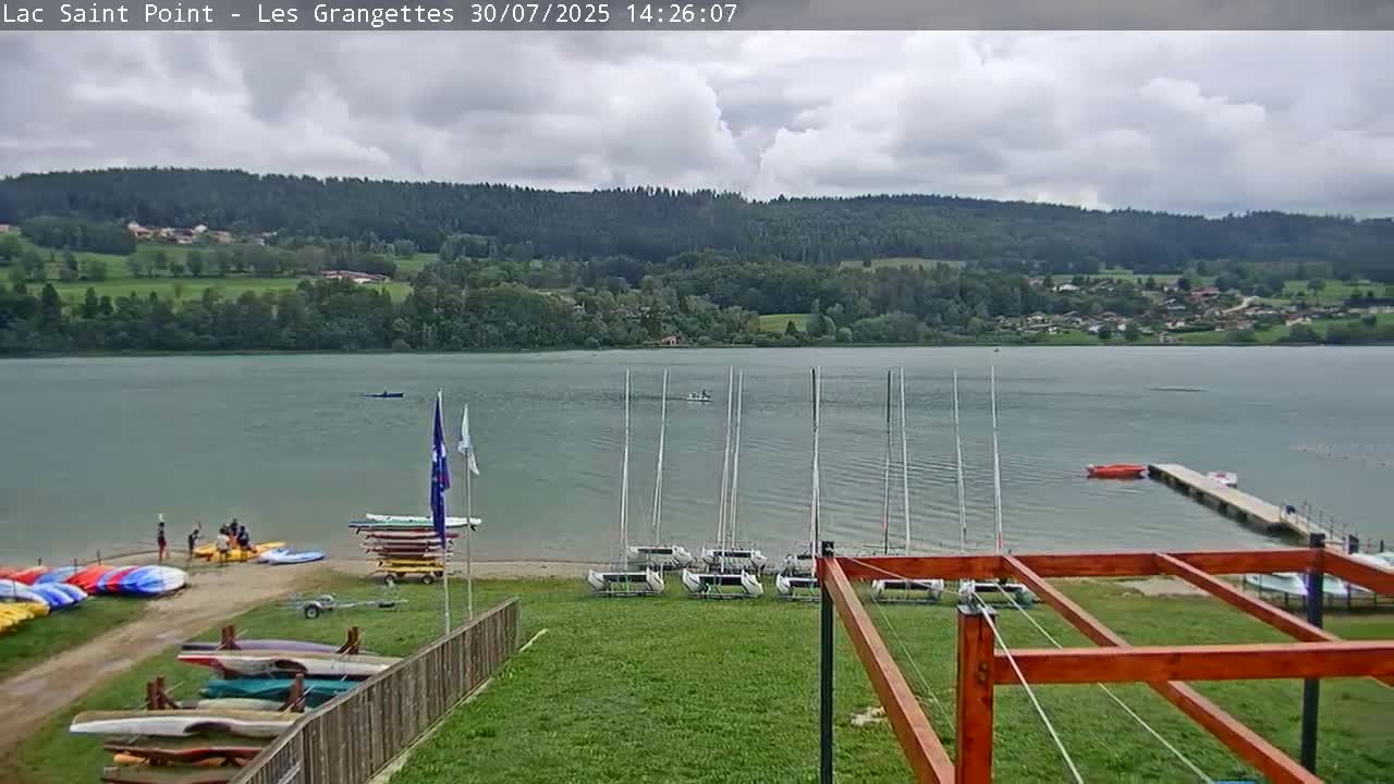 Les Grangettes, Lac de Saint Point Lake Live Cam - Pontarlier, Doubs, Bourgogne-Franche-Comté, France