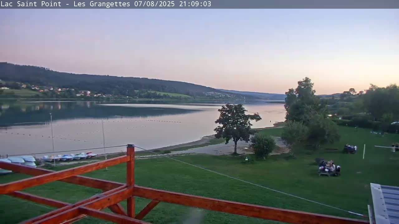 Les Grangettes, Lac de Saint Point Lake Live Cam - Pontarlier, Doubs, Bourgogne-Franche-Comté, France