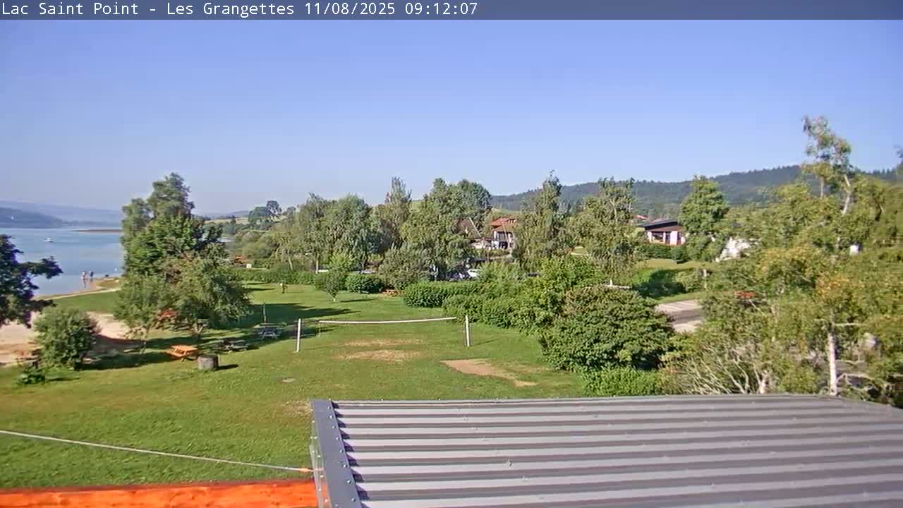 Les Grangettes, Lac de Saint Point Lake Live Cam - Pontarlier, Doubs, Bourgogne-Franche-Comté, France