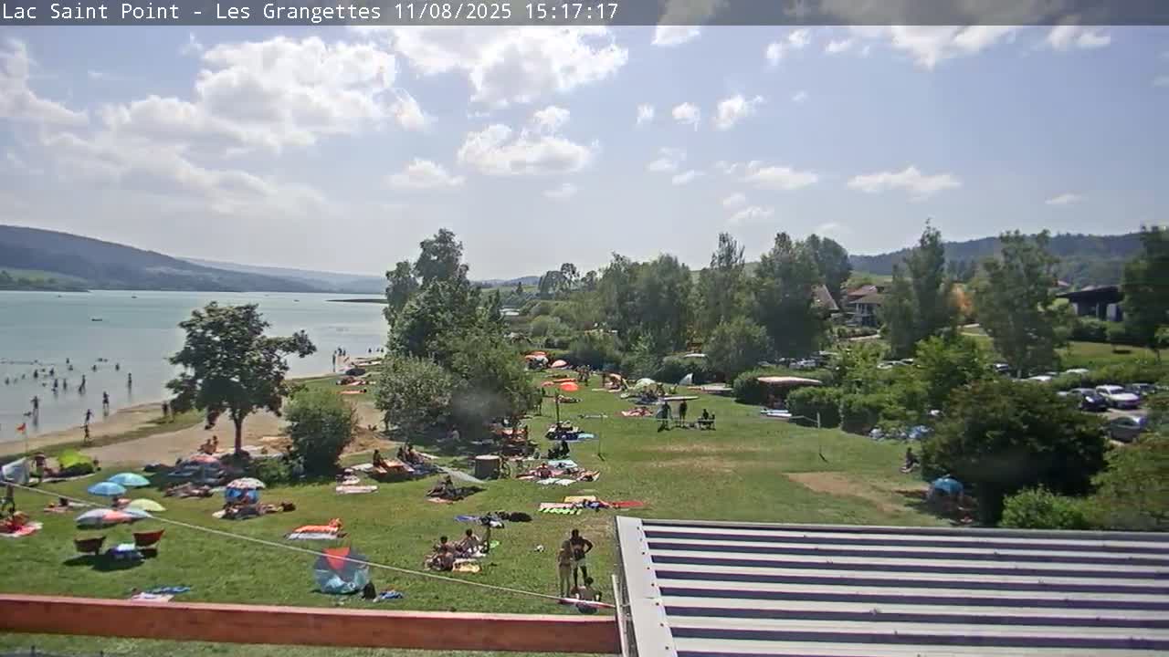 Les Grangettes, Lac de Saint Point Lake Live Cam - Pontarlier, Doubs, Bourgogne-Franche-Comté, France