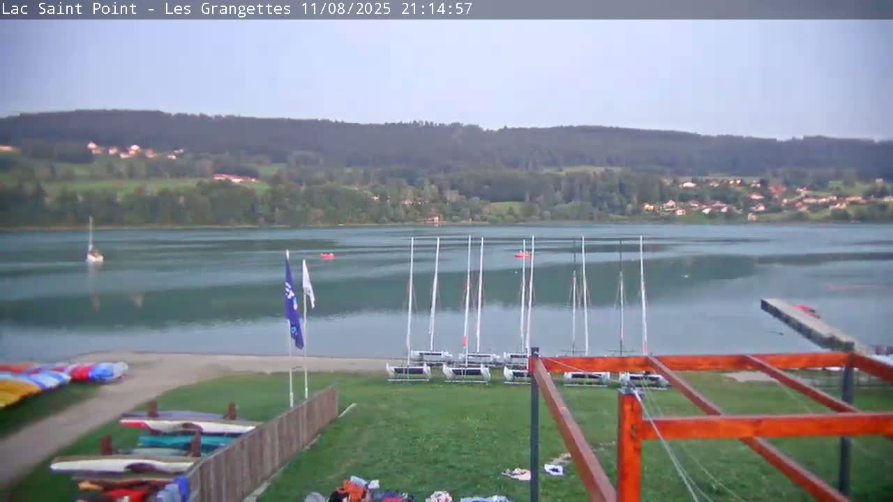 Les Grangettes, Lac de Saint Point Lake Live Cam - Pontarlier, Doubs, Bourgogne-Franche-Comté, France