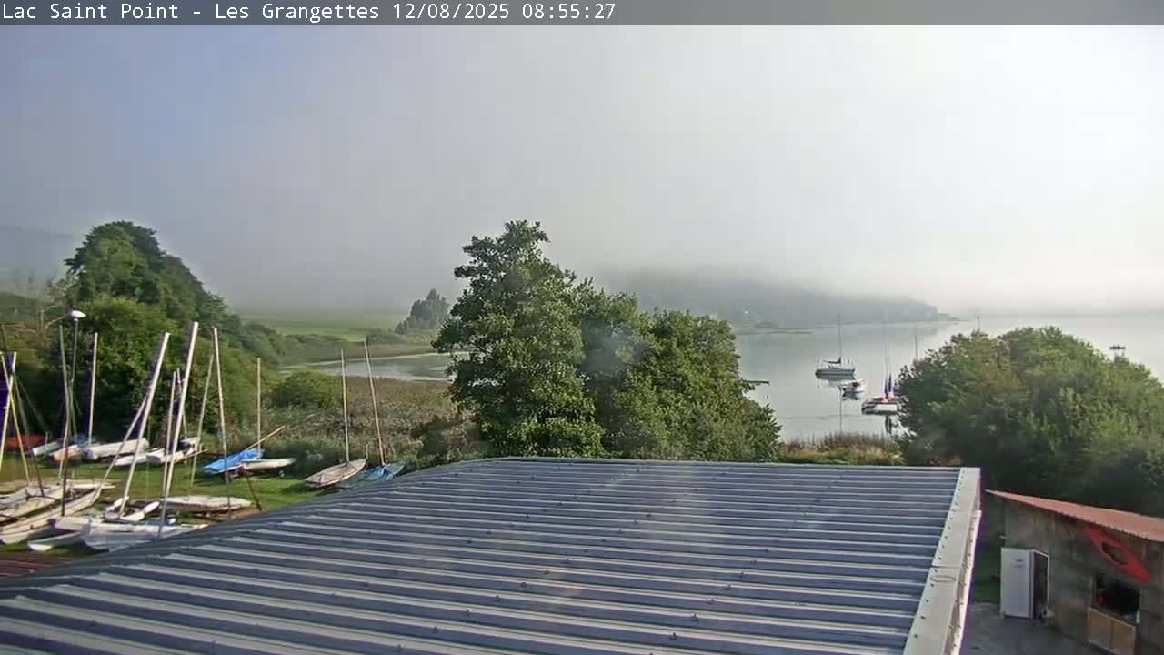 Les Grangettes, Lac de Saint Point Lake Live Cam - Pontarlier, Doubs, Bourgogne-Franche-Comté, France
