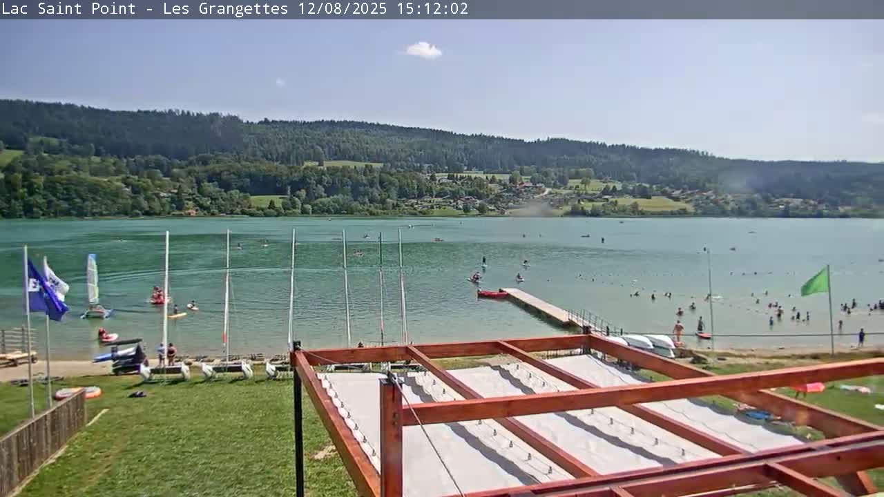 Les Grangettes, Lac de Saint Point Lake Live Cam - Pontarlier, Doubs, Bourgogne-Franche-Comté, France