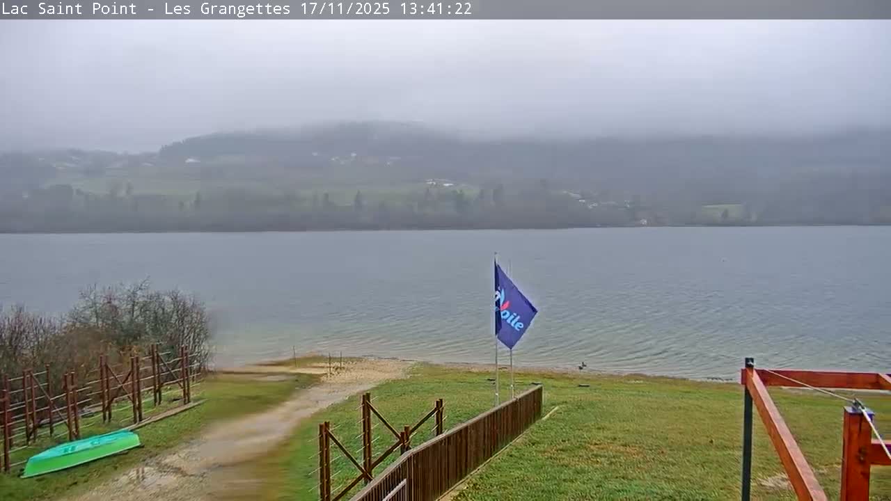 Les Grangettes, Lac de Saint Point Lake Live Cam - Pontarlier, Doubs, Bourgogne-Franche-Comté, France