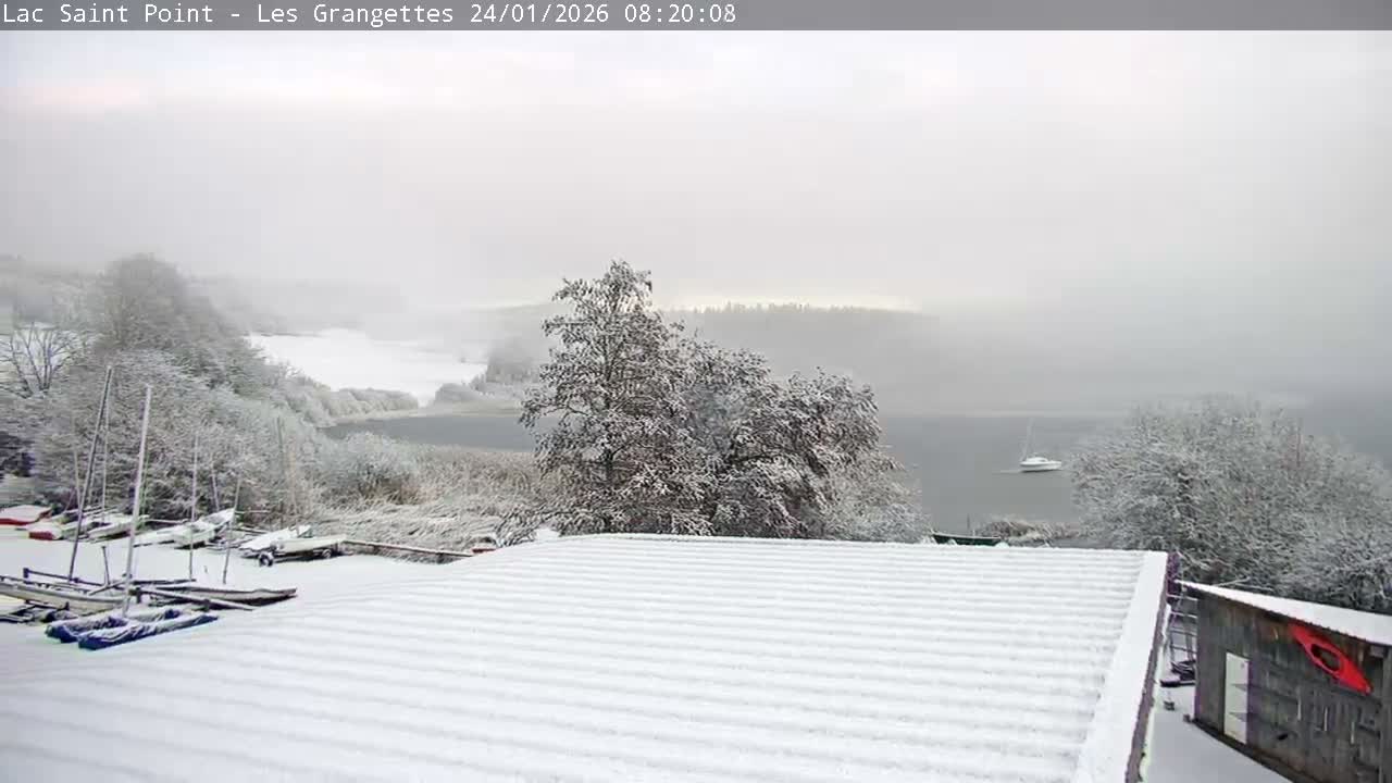 Les Grangettes, Lac de Saint Point Lake Live Cam - Pontarlier, Doubs, Bourgogne-Franche-Comté, France