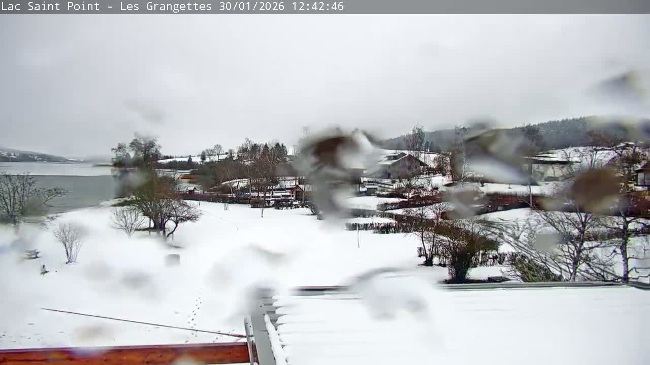 Les Grangettes, Lac de Saint Point Lake Live Cam - Pontarlier, Doubs, Bourgogne-Franche-Comté, France