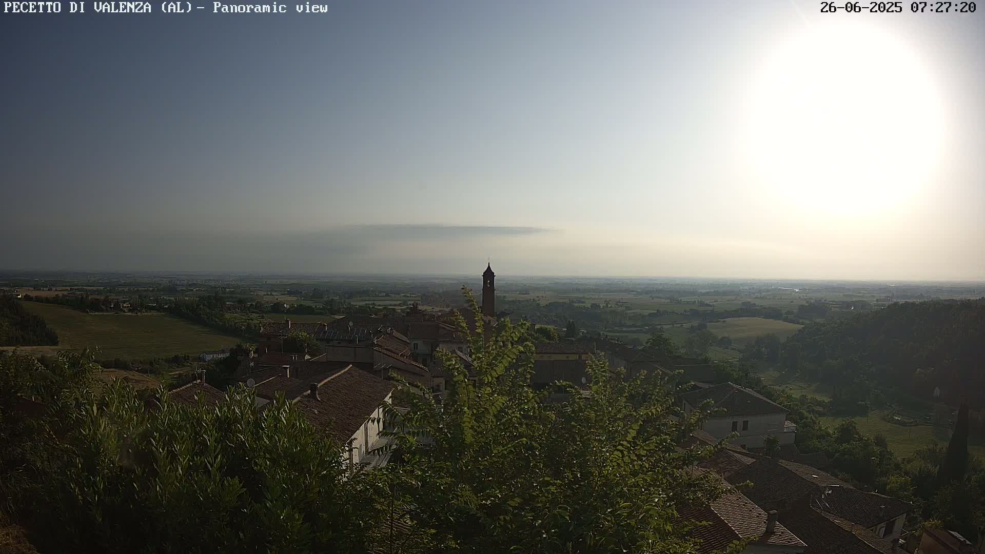 Pecetto di Valenza La Rocca Live Cam - Pecetto di Valenza, Piedmont, Italy