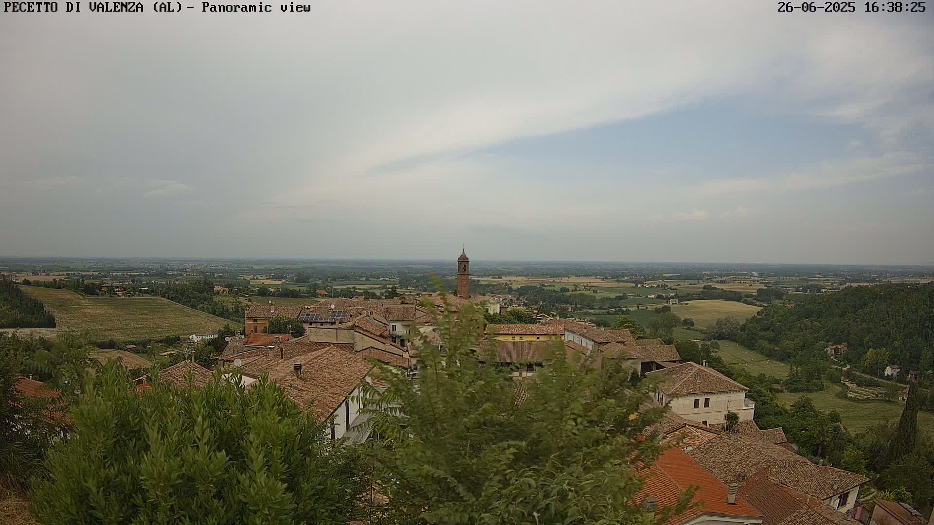 Pecetto di Valenza La Rocca Live Cam - Pecetto di Valenza, Piedmont, Italy