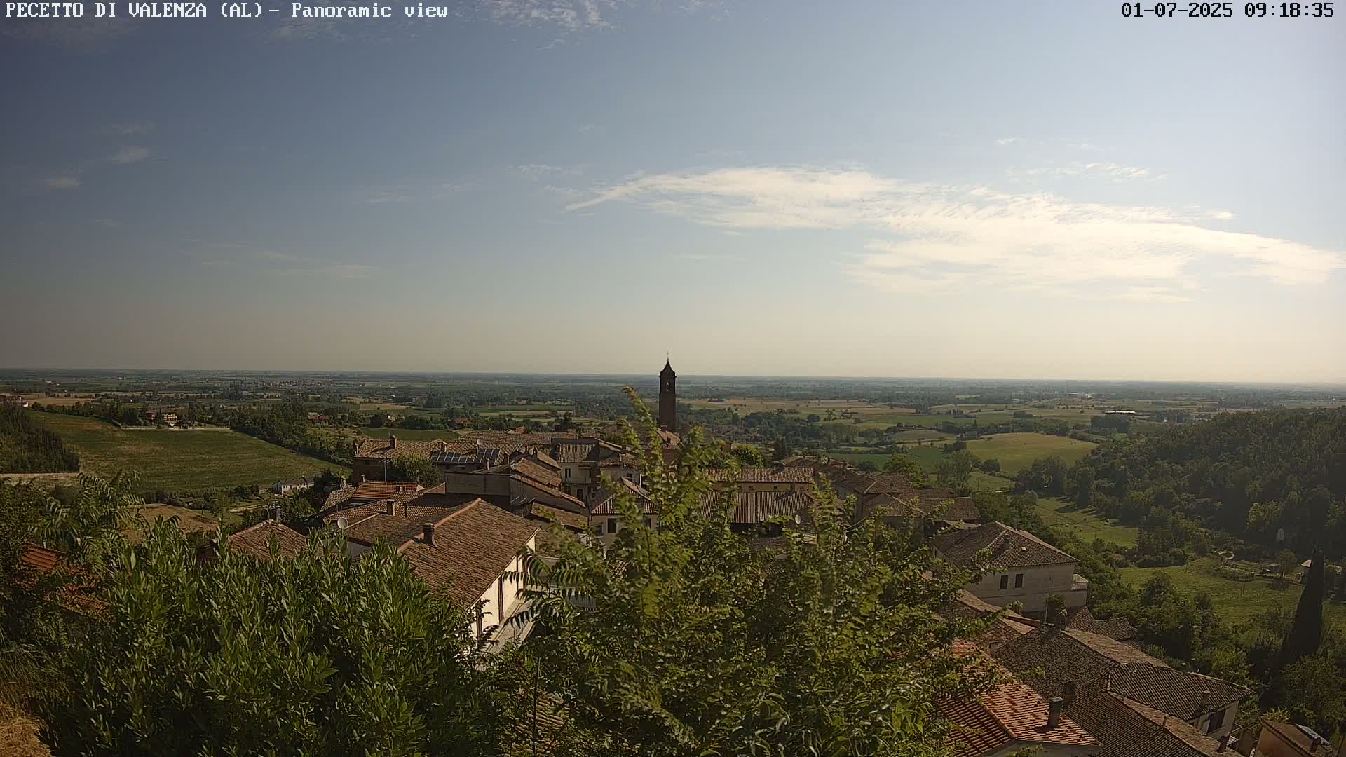 Pecetto di Valenza La Rocca Live Cam - Pecetto di Valenza, Piedmont, Italy