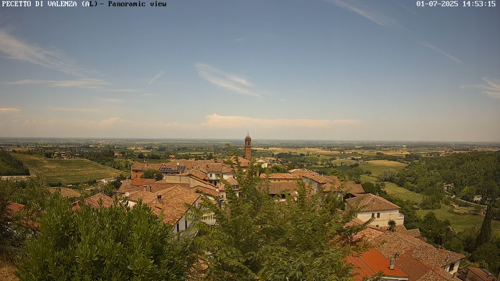 Pecetto di Valenza La Rocca Live Cam - Pecetto di Valenza, Piedmont, Italy