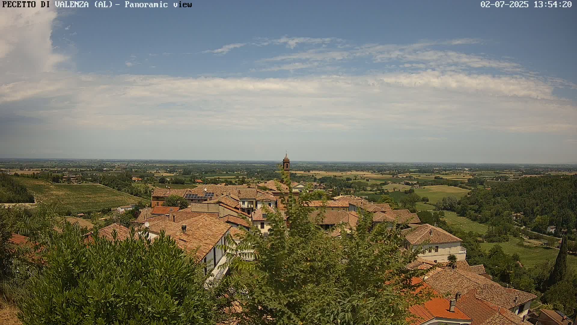 Pecetto di Valenza La Rocca Live Cam - Pecetto di Valenza, Piedmont, Italy