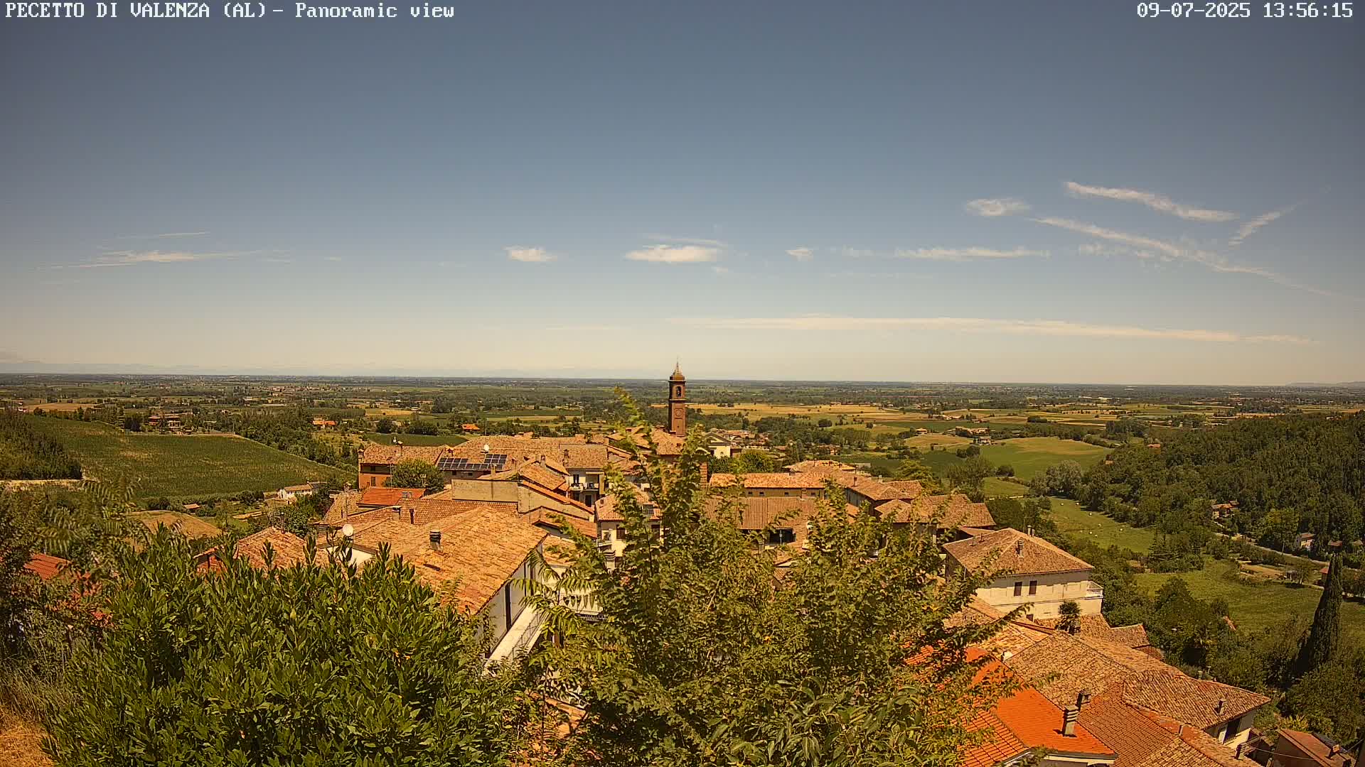 Pecetto di Valenza La Rocca Live Cam - Pecetto di Valenza, Piedmont, Italy