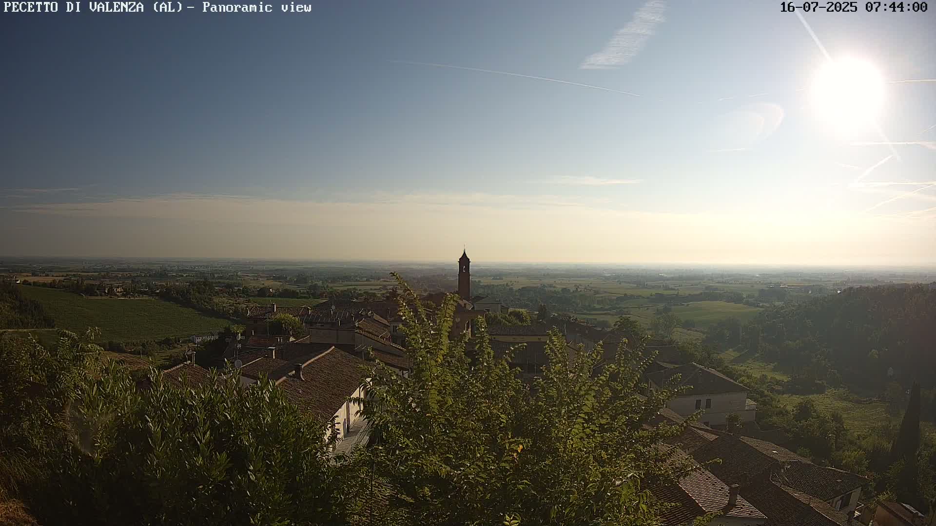 Pecetto di Valenza La Rocca Live Cam - Pecetto di Valenza, Piedmont, Italy