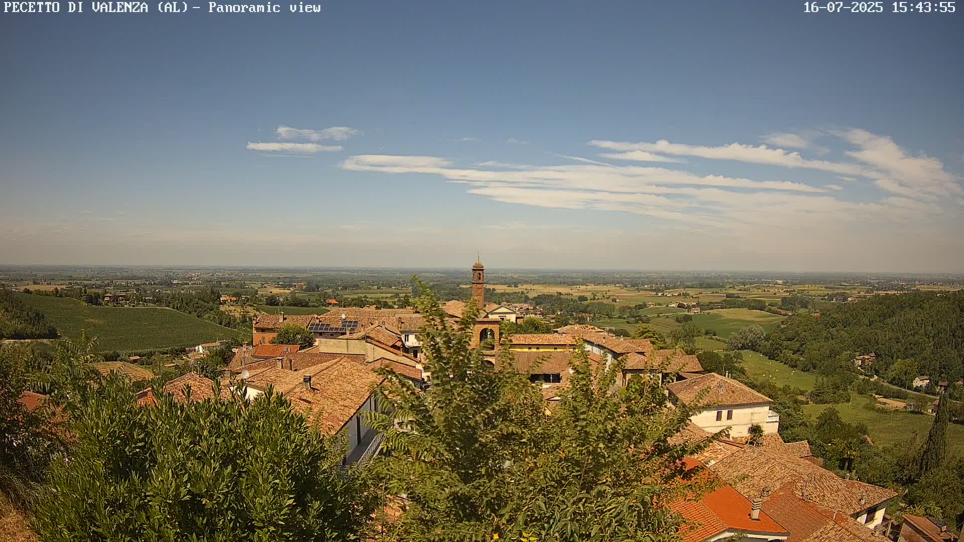 Pecetto di Valenza La Rocca Live Cam - Pecetto di Valenza, Piedmont, Italy