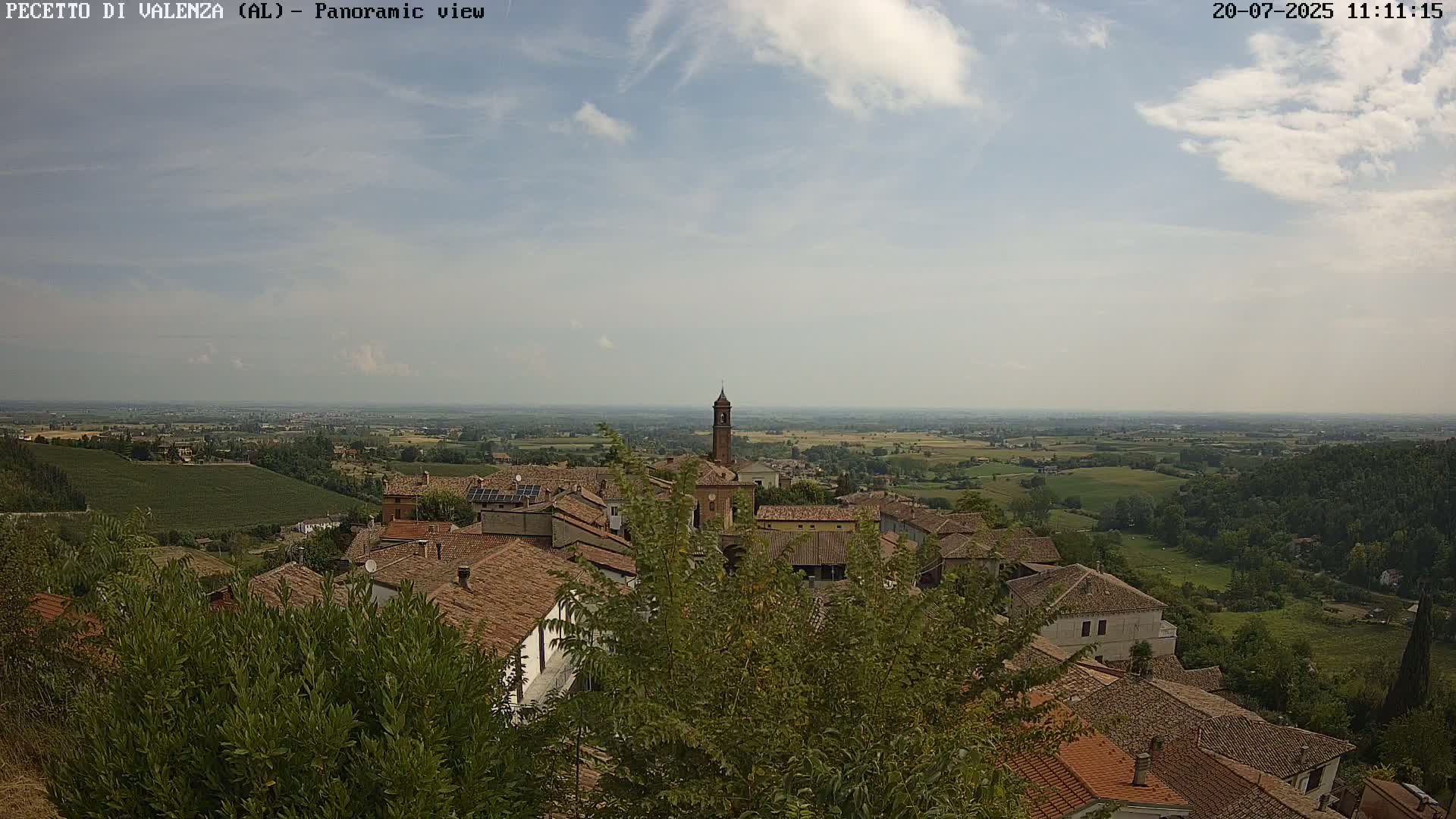 Pecetto di Valenza La Rocca Live Cam - Pecetto di Valenza, Piedmont, Italy