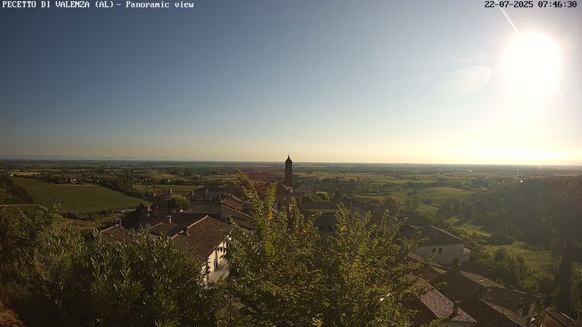 Pecetto di Valenza La Rocca Live Cam - Pecetto di Valenza, Piedmont, Italy