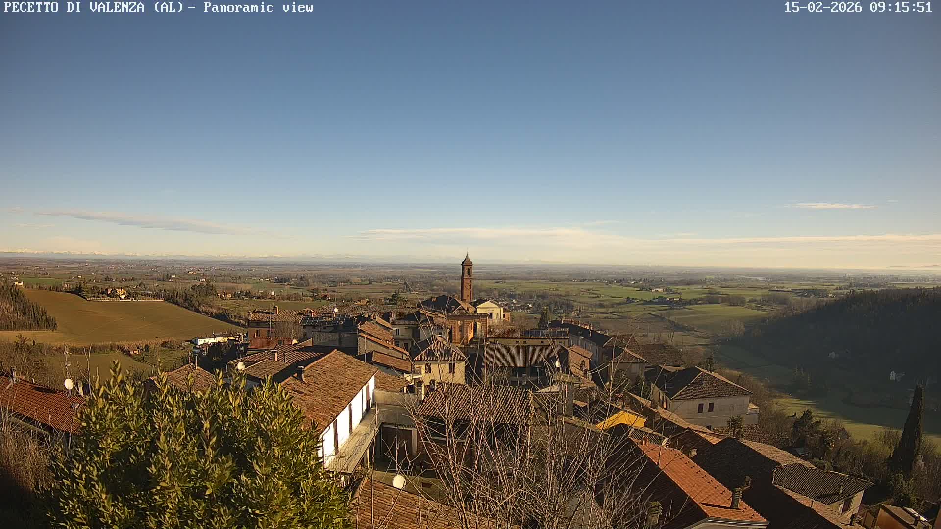 Pecetto di Valenza La Rocca Live Cam - Pecetto di Valenza, Piedmont, Italy