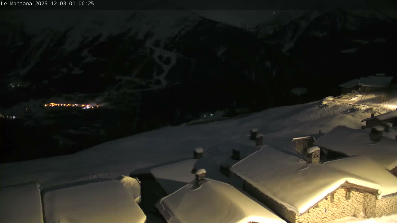 Montvalezan,  La Rosière Ski Village & Chalet Le Montana Cottage French Alps Live Cam - Albertville, Savoie, Auvergne-Rhône-Alpes, France