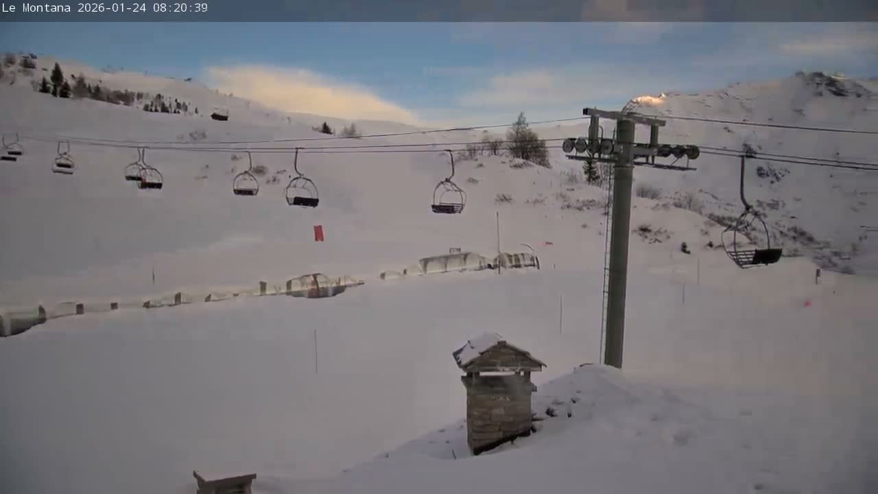 Montvalezan,  La Rosière Ski Village & Chalet Le Montana Cottage French Alps Live Cam - Albertville, Savoie, Auvergne-Rhône-Alpes, France