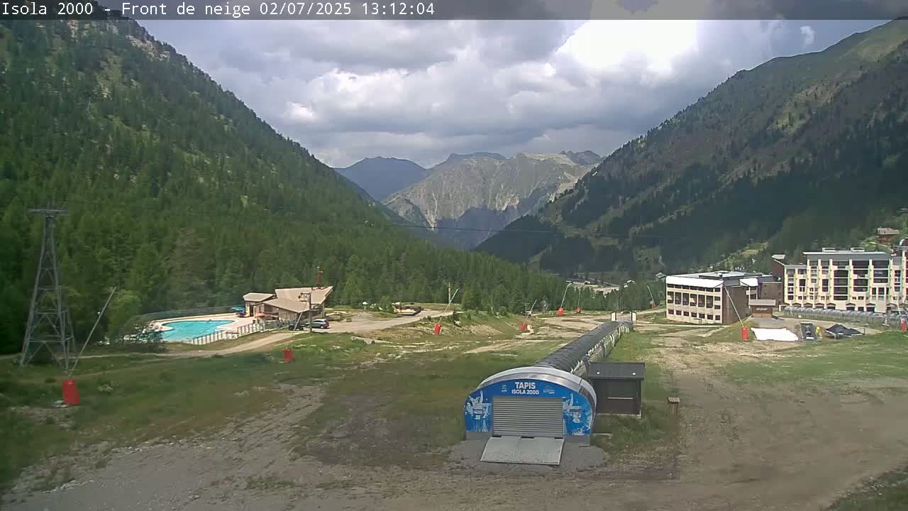 Isola, Isola 2000 Ski Village & Ski Slopes Live Cam - Nice, Alpes-Maritimes, Provence-Alpes-Côte d’Azur, France