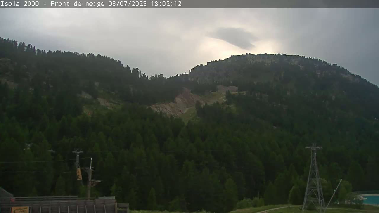 Isola, Isola 2000 Ski Village & Ski Slopes Live Cam - Nice, Alpes-Maritimes, Provence-Alpes-Côte d’Azur, France
