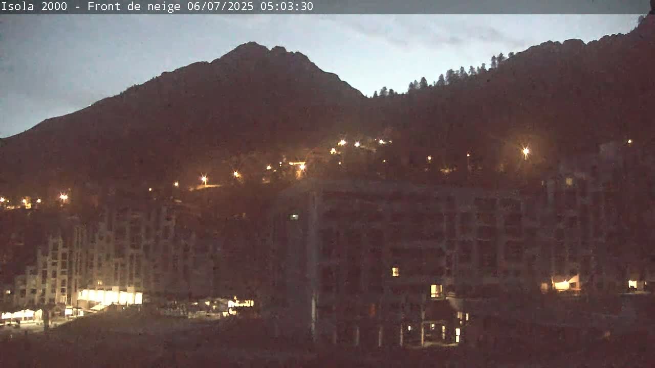 Isola, Isola 2000 Ski Village & Ski Slopes Live Cam - Nice, Alpes-Maritimes, Provence-Alpes-Côte d’Azur, France