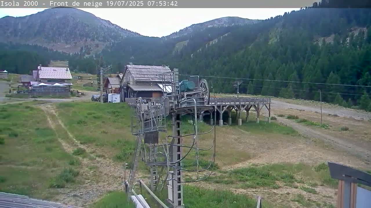 Isola, Isola 2000 Ski Village & Ski Slopes Live Cam - Nice, Alpes-Maritimes, Provence-Alpes-Côte d’Azur, France