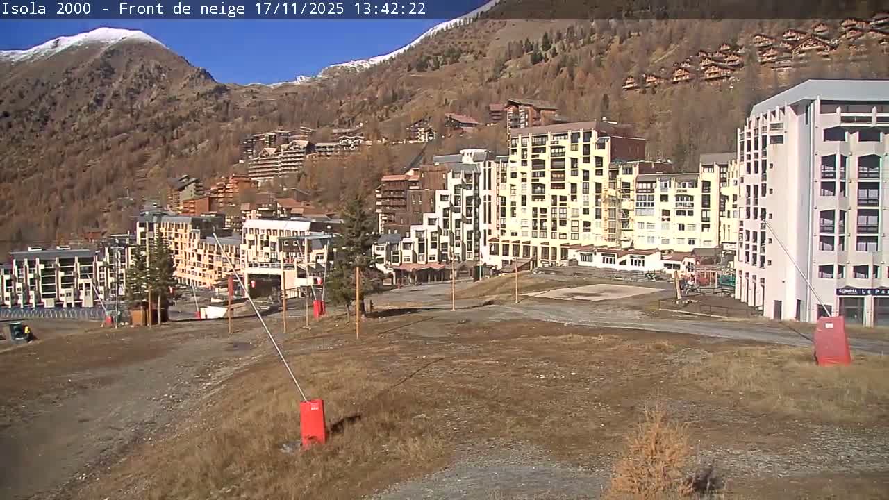 Isola, Isola 2000 Ski Village & Ski Slopes Live Cam - Nice, Alpes-Maritimes, Provence-Alpes-Côte d’Azur, France