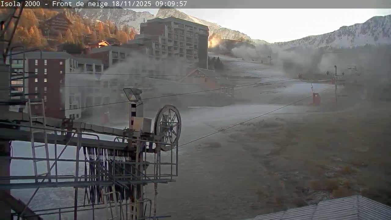 Isola, Isola 2000 Ski Village & Ski Slopes Live Cam - Nice, Alpes-Maritimes, Provence-Alpes-Côte d’Azur, France