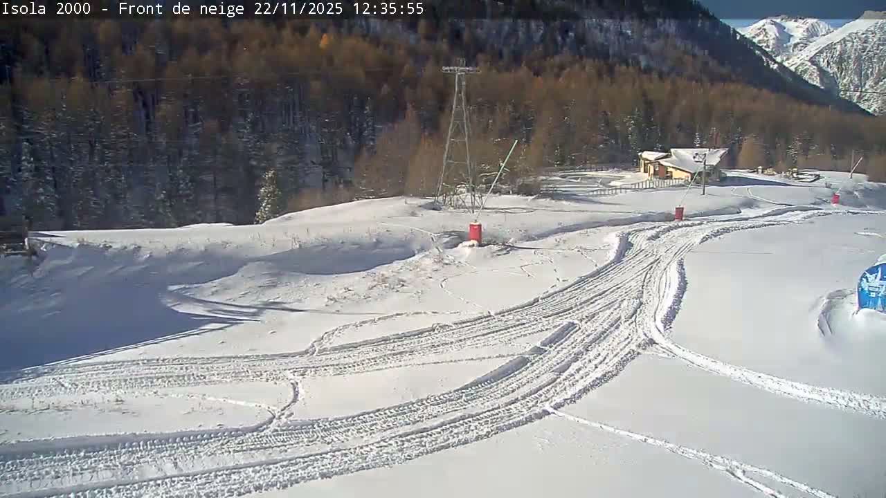 Isola, Isola 2000 Ski Village & Ski Slopes Live Cam - Nice, Alpes-Maritimes, Provence-Alpes-Côte d’Azur, France