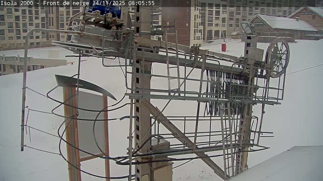 Isola, Isola 2000 Ski Village & Ski Slopes Live Cam - Nice, Alpes-Maritimes, Provence-Alpes-Côte d’Azur, France