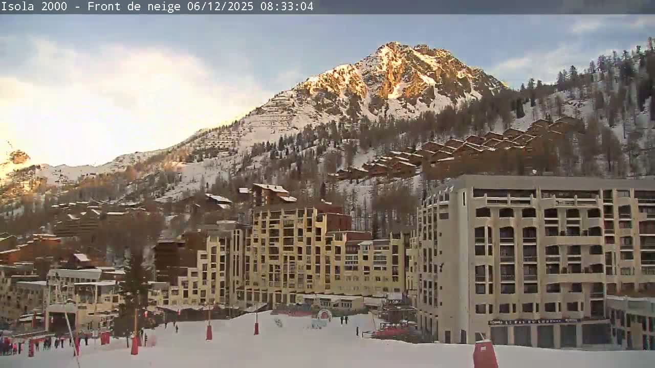 Isola, Isola 2000 Ski Village & Ski Slopes Live Cam - Nice, Alpes-Maritimes, Provence-Alpes-Côte d’Azur, France