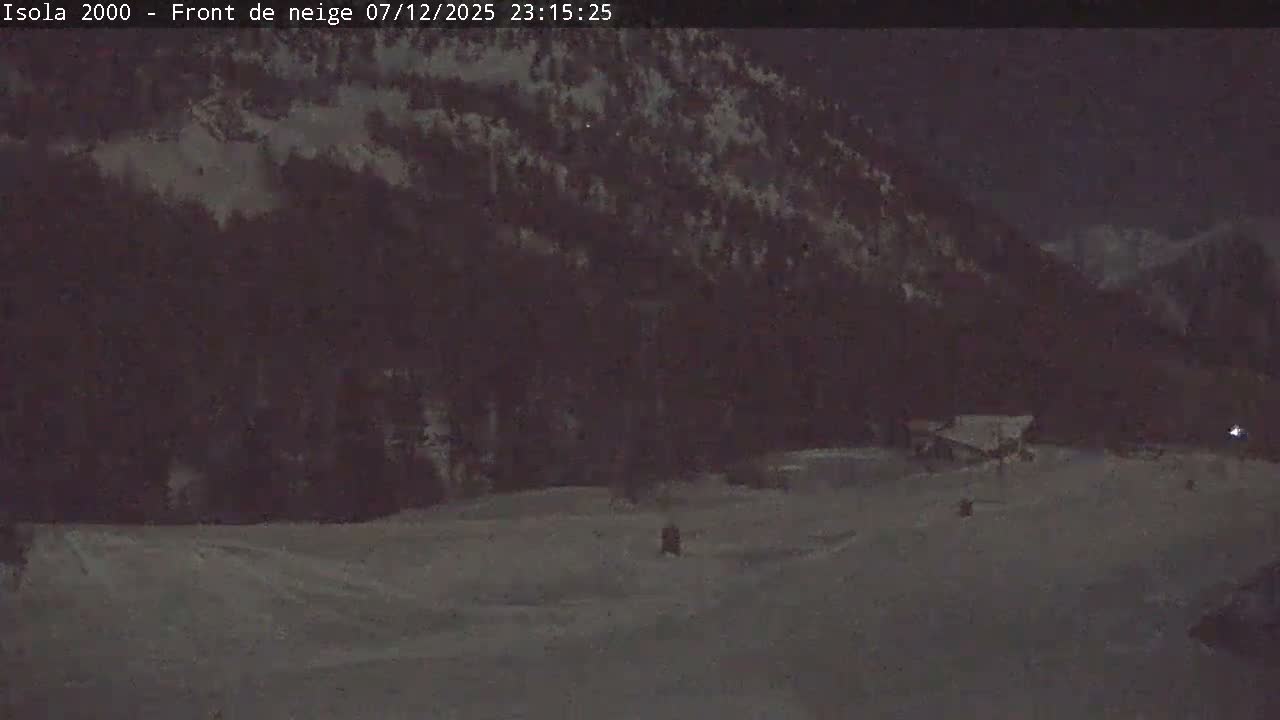 Isola, Isola 2000 Ski Village & Ski Slopes Live Cam - Nice, Alpes-Maritimes, Provence-Alpes-Côte d’Azur, France