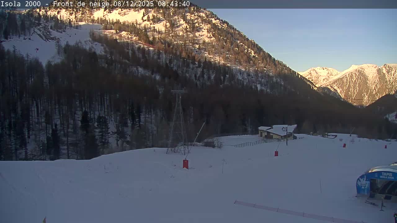 Isola, Isola 2000 Ski Village & Ski Slopes Live Cam - Nice, Alpes-Maritimes, Provence-Alpes-Côte d’Azur, France