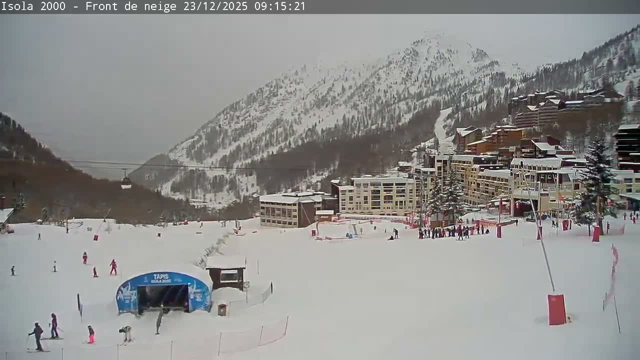 Isola, Isola 2000 Ski Village & Ski Slopes Live Cam - Nice, Alpes-Maritimes, Provence-Alpes-Côte d’Azur, France