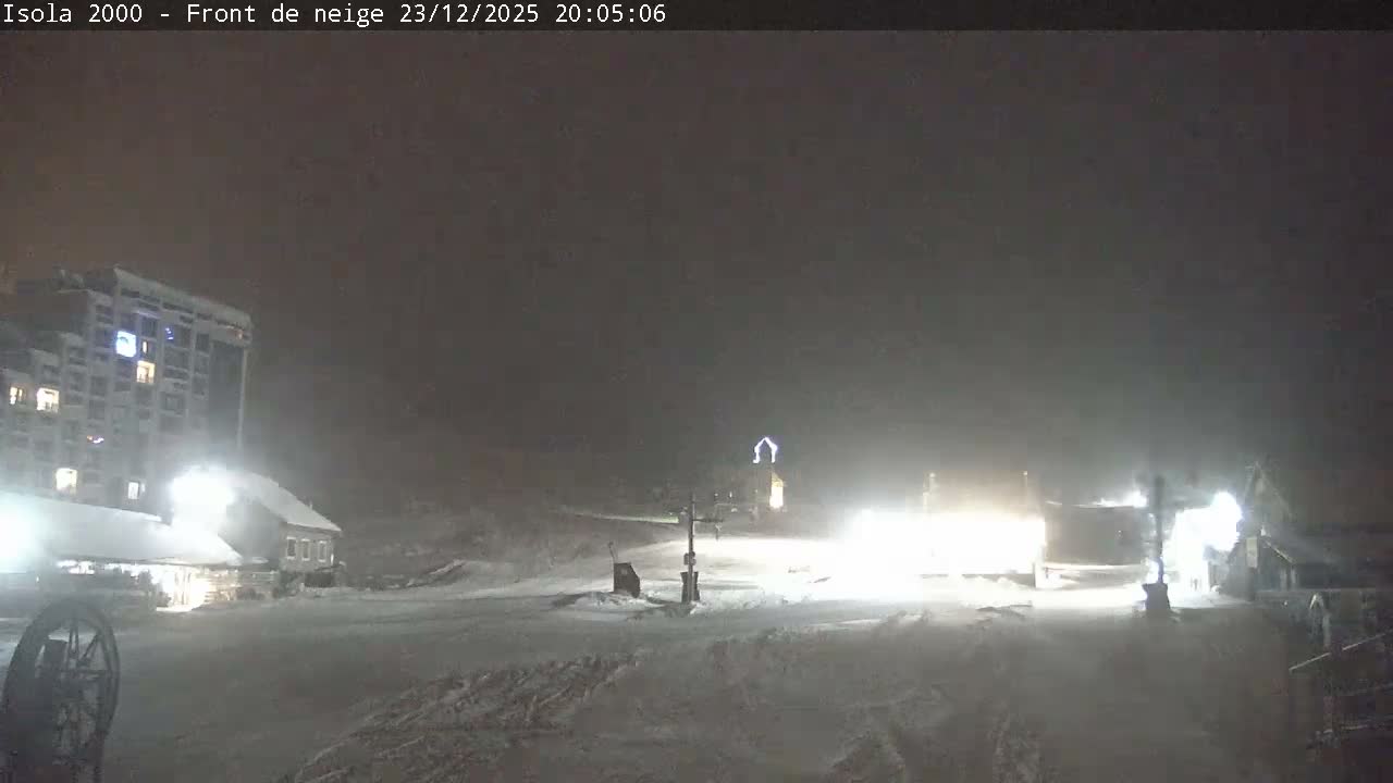 Isola, Isola 2000 Ski Village & Ski Slopes Live Cam - Nice, Alpes-Maritimes, Provence-Alpes-Côte d’Azur, France