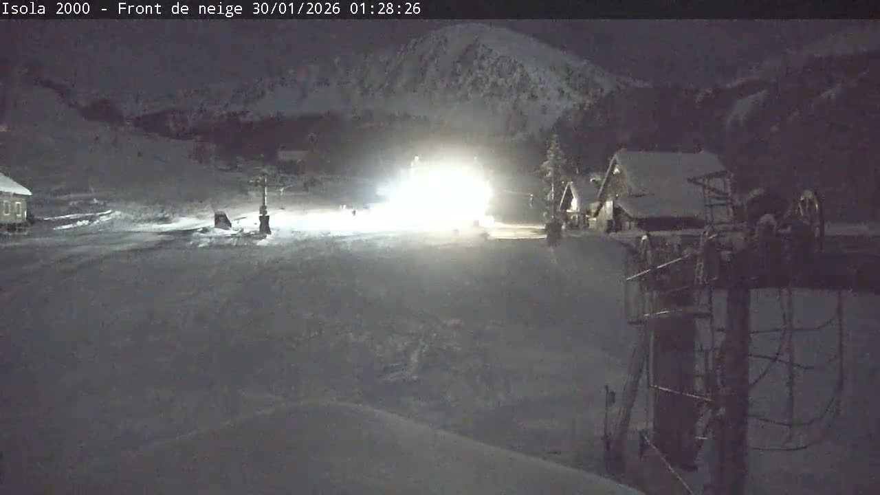 Isola, Isola 2000 Ski Village & Ski Slopes Live Cam - Nice, Alpes-Maritimes, Provence-Alpes-Côte d’Azur, France