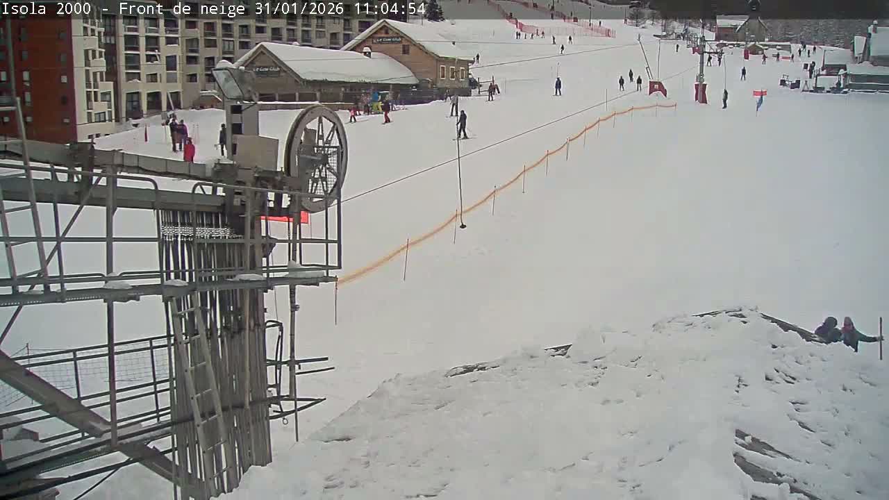 Isola, Isola 2000 Ski Village & Ski Slopes Live Cam - Nice, Alpes-Maritimes, Provence-Alpes-Côte d’Azur, France
