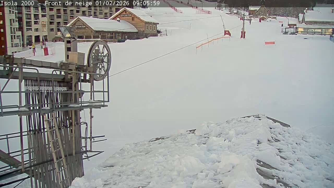 Isola, Isola 2000 Ski Village & Ski Slopes Live Cam - Nice, Alpes-Maritimes, Provence-Alpes-Côte d’Azur, France