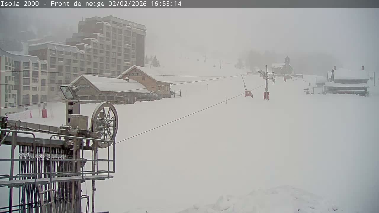 Isola, Isola 2000 Ski Village & Ski Slopes Live Cam - Nice, Alpes-Maritimes, Provence-Alpes-Côte d’Azur, France