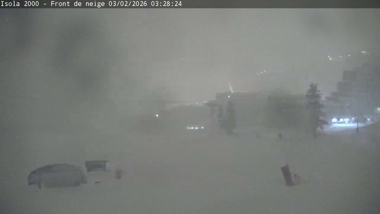 Isola, Isola 2000 Ski Village & Ski Slopes Live Cam - Nice, Alpes-Maritimes, Provence-Alpes-Côte d’Azur, France
