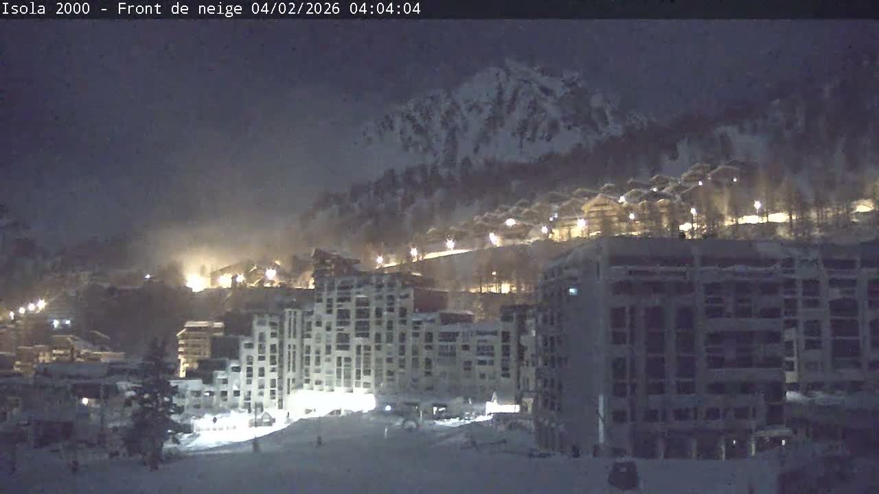 Isola, Isola 2000 Ski Village & Ski Slopes Live Cam - Nice, Alpes-Maritimes, Provence-Alpes-Côte d’Azur, France