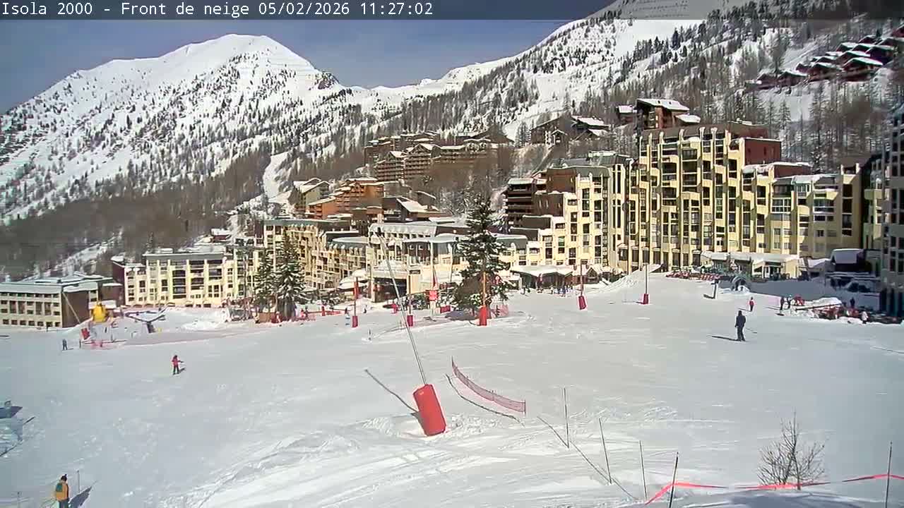 Isola, Isola 2000 Ski Village & Ski Slopes Live Cam - Nice, Alpes-Maritimes, Provence-Alpes-Côte d’Azur, France
