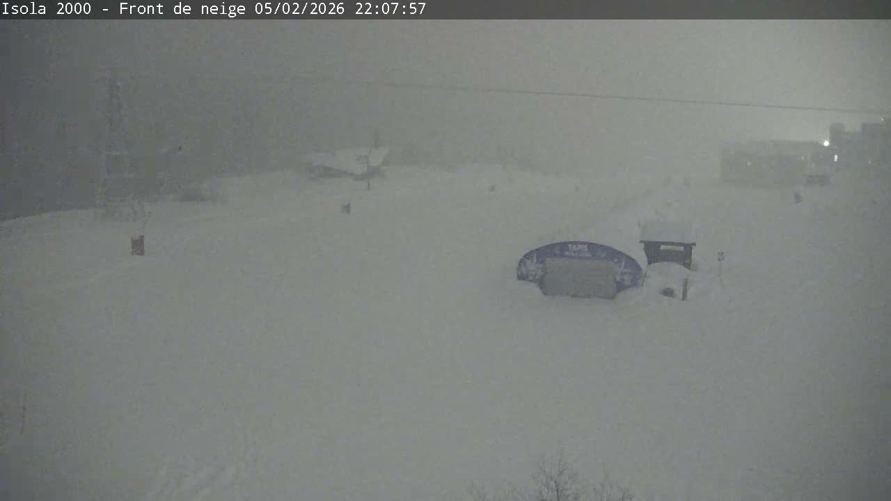 Isola, Isola 2000 Ski Village & Ski Slopes Live Cam - Nice, Alpes-Maritimes, Provence-Alpes-Côte d’Azur, France