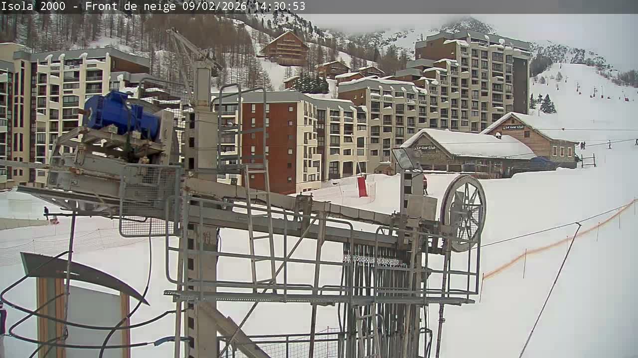 Isola, Isola 2000 Ski Village & Ski Slopes Live Cam - Nice, Alpes-Maritimes, Provence-Alpes-Côte d’Azur, France