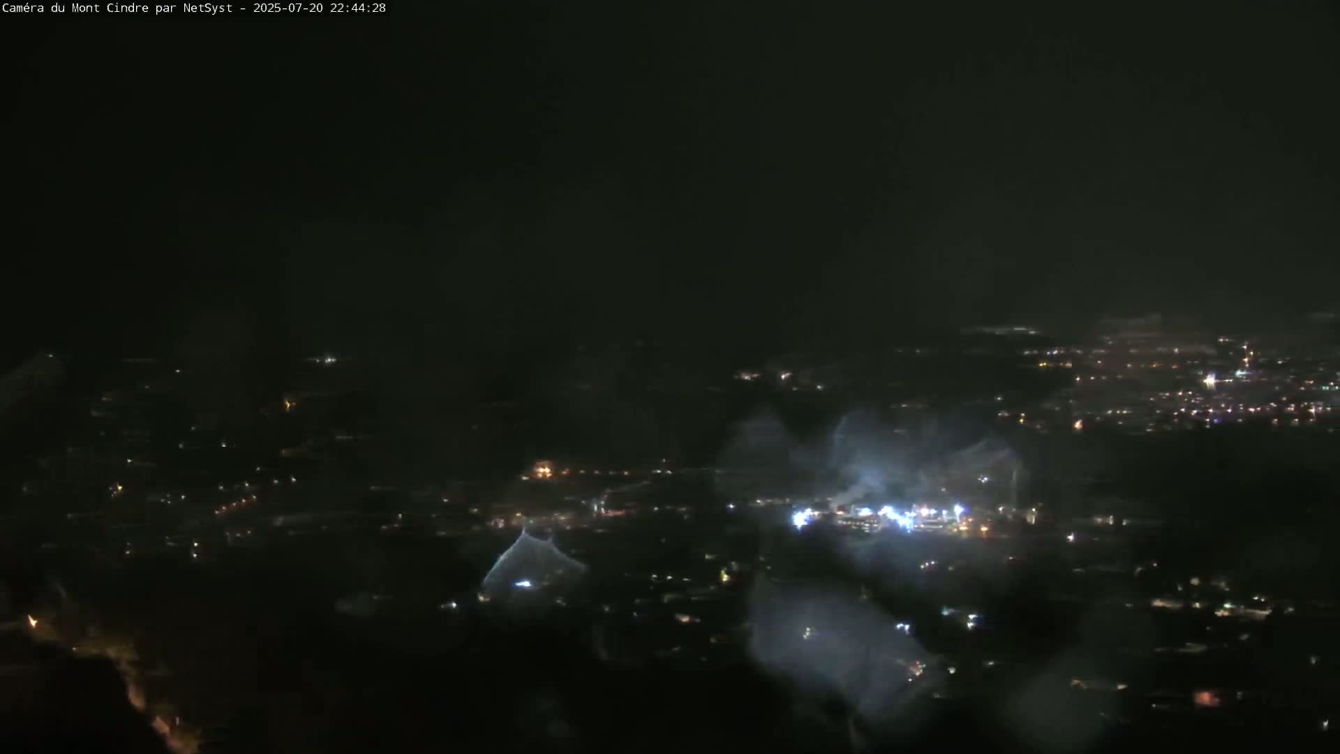 Lyon Skyline from Saint-Cyr-au-Mont-d'Or Mont Cindre Live Cam - Lyon, Métropole de Lyon, Auvergne-Rhône-Alpes, France